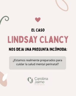 Algunas historias nos conmueven porque nos recuerdan que la salud mental no puede entenderse desde una sola mirada.

En los últimos días, el caso de Lindsay Clancy ha abierto conversaciones difíciles sobre diagnóstico, tratamiento, trabajo interdisciplinario y redes de apoyo. Como psicóloga, no creo que nuestro lugar sea emitir un diagnóstico a distancia ni señalar culpables desde las redes sociales.

Sí creo que nuestro lugar es detenernos a reflexionar.
Este caso nos confronta con preguntas difíciles. No para encontrar respuestas simples, sino para seguir construyendo una atención en salud mental más humana, especializada y coordinada.

Hablar de salud mental también implica preguntarnos cómo evaluamos, cómo trabajamos en equipo, cómo acompañamos a las familias y cómo fortalecemos los sistemas de cuidado para que nadie atraviese una crisis en soledad.

Ojalá este espacio sirva para reflexionar con respeto y recordar que detrás de cada historia hay personas, familias y profesionales que también necesitan ser escuchados.

Este contenido no pretende establecer un diagnóstico retrospectivo ni determinar responsabilidades legales sobre un caso que continúa en proceso judicial. Su propósito es abrir una conversación sobre salud mental perinatal, prevención, especialización y trabajo interdisciplinario.

💚 Me gustaría leer tu reflexión. ¿Qué aprendizaje crees que este caso deja para la salud mental?

#SaludMental #Psicología #PsicologíaPerinatal #maternidad #psicologíaclínica