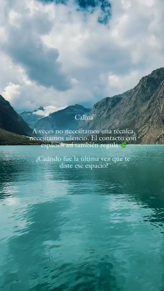 Hay semanas que piden pausa 🌿

A veces no necesitamos una técnica de respiración ni un ejercicio específico, a veces solo necesitamos silencio, y un espacio que nos permita bajar el ritmo.

El contacto con la naturaleza también regula el sistema nervioso, aunque no lo hagamos “para regularnos” simplemente por estar ahí.

¿Cuándo fue la última vez que te diste ese espacio, sin culpa y sin apuro?

#SaludMental #RegulaciónEmocional #Mindfulness #BienestarEmocional #psicología